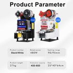 product_image_name-Generic-Automatic Professional Commercial Intelligent Bubble Tea Plastic Paper Cup Sealing Machine  500-650Cups/Hour Digital Control Cup Sealer Machine for Milk Tea Coffee Dual Mode Sealer for Sealing PP PET Paper Cups Tea Shop -Multicolor-6