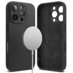 product_image_name-All-Iphone Models Silicone Case/Cover From Iphone 16 15 14 Series Iphone 13 12 11 Series Liquid Soft Silicone Phone Case/Cover With Free Screen Protector Black-6