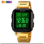 Skmei Men's Classic Digital Watch - Black,Gold