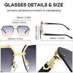 product_image_name-STY-Men Watch + Sunglasses + Bow Tie Set Gold Wrist Watches Gradient Lens sunglasses Fancy Bow Tie-7