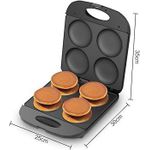 product_image_name-Generic-1600W Mini Pancake Maker with Nonstick Surface, 4-Slot Omelet & Waffle Breakfast Maker-2