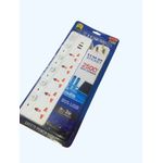 product_image_name-Generic-Longa 4 Way Extension Cables With USB Ports / 4 Way Extension Cables / Extension Cables- Whhite-3