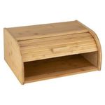 product_image_name-Generic-Wooden Bamboo Storage Bread Bin Container - Brown-1