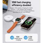 product_image_name-Generic-3 in 1 Charging Station for Apple Multiple Devices, Foldable Magnetic Fast Wireless Charger Dock, Travel Charging Pad for iPhone 16 15 14 13 12 Pro Max Plus Apple Watch Series & AirPods 4/3/2/Pro-7
