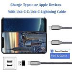 product_image_name-Generic-USB Type C OTG Adapter USB USB-C Male To Micro USB Type-c Female Converter For Macbook FConnector Black-3