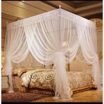 White 4stand Mosquitoes Net (white)