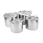 Votine Stockpots, 4pcs Set - Silver.