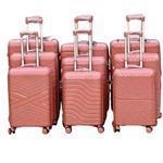 product_image_name-Generic-24inch Luggage Set, 1-Piece Travel Trolley Rolling Suitcase with TSA Lock Spinner, Hardside Carry on Luggage Set with Wheels and Telescoping Handle  Large Small Lightweight Suitcases Set- Multicolor-6