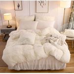 6pc Fluffy Duvet - Cream