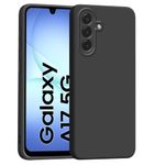 product_image_name-Samsung-Galaxy A17 Luxury Soft Rubber Liquid Silicone Skin Touch Feel Cover Case Black-1