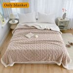 product_image_name-Generic-Soft-Cozy Velvet Blanket/Duvet (5*6) - Beige -1