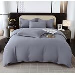 4PC DUVET SHEET 0r Quilt Cover - grey
