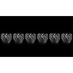 product_image_name-Generic-6 Piece Crystal Rum Whiskey Glasses Set Bar Glass For Drinking Bourbon Whisky Scotch Cocktails Cognac Old Fashioned Cocktail Tumblers (16 Crystal Rocks Whiskey Glass Bowl 350 ML- Clear-8