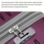 product_image_name-Generic-28 inch Expandable Geometric Luggage Sets Hardside Suitcase Carry-on Code Lock Travel Trolley Suitcase Sets- Multicolor-7