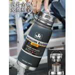 product_image_name-JK-800ml Vacuum Insulated with Cup lid Stainless Steel Thermo Water Flasks Leakproof Keep Coffee hot&Cold Drink Bottle- Multicolor-5