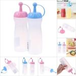 product_image_name-Generic-2 Pcs Plastic Squeeze Dispenser Vinegar Oil Tomato Sauce  Bottles -White.-2