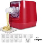 product_image_name-Generic-Electric Pasta Maker Machine, Automatic Noodle Maker With 12 Pasta Shapes, Red-2