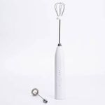 product_image_name-Generic-Rechargeable Electric Plastic Handle Handheld Mini Office Egg Beater Coffee Milk Frother With Food Safe Stainless Steel Whisk Frappe Mixer-2