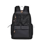 Multi Pocket Neutral Backpack-Black