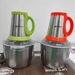 product_image_name-Hoffmans-3 Litre Food Processor Vegetable Chopper Meat Grinder Mincer Fruit Cutter- Silver-2