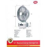 product_image_name-Itel-12” Musical Energy Storage Fan – Solar Fan M002, Rechargeable with Built-in Music Function. White-4