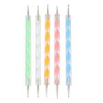 product_image_name-Generic-5PCS Double Ended Spiral  Manicure Painting Ball Styluses Dotting Pens Smart Functionality Tool Set for Embossing Pattern Clay Sculpting, Nail Art. -2