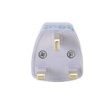 product_image_name-Generic-1 Piece Of UK Plug Adapter 3 Pin Universal Adapter Travel Adapter China Converter EU Socket To UK Plug- White-5