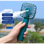 product_image_name-Original-Portable Handheld Misting Fan, Rechargeable Spray Water Personal Mist Fan, Battery Operated USB 3 Speeds Portable Misting Fan With Base For Travel, Beach, Camping, Outdoors, Makeup-6