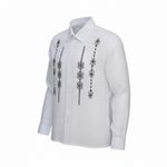 product_image_name-Fashion-Ethnic-style embroidered shirt with textured vertical stripes, casual yet slightly formal long-sleeve shirt-1