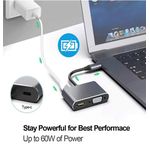 product_image_name-Generic-4 in 1 USB-C Hub with HDMI 4K, VGA, USB 3.0 & PD Charging – Type-C Docking Station for Laptop, MacBook, Phone - USB C to HDMI VGA Adapter-6