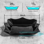 product_image_name-Generic-12Pcs Set Of  Elegant Ceramic Dinner Plates And Soup Bowls-Black-2