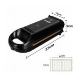 product_image_name-Sonifer-7 In1 Nonstick Cool Touch Handle Sandwich Maker,Toaster Grill Machine-Black.-2