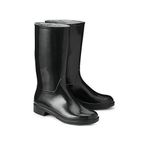 product_image_name-Fashion-Waterproof PVC Rain Gumboots Garden Farm Boots - Black-1