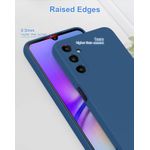 product_image_name-Generic-Samsung Galaxy A05, A05s Case, Ultra Slim Shockproof Protective Liquid Silicone Phone Case With Soft Anti-Scratch Microfiber Lining Cover-Blue-4