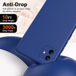 product_image_name-Generic-Samsung Galaxy A05, A05s Case, Ultra Slim Shockproof Protective Liquid Silicone Phone Case With Soft Anti-Scratch Microfiber Lining Cover-Blue-7