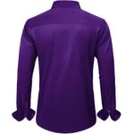 product_image_name-Fashion-Alimens & Gentle Shirts Mens Dress Shirts Stretch Long Sleeve Formal Business Wedding Button Down Shirt Wrinkle Free (Purple)-2