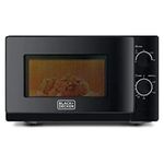 product_image_name-BLACK+DECKER-20 Litres Microwave Oven- Black.-3