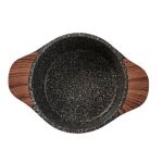 product_image_name-Life Smile-Granite Induction Cookware Set, 20-24-28 cm, Aluminium, 3 High Pots Saucepans, Glass Lid, Eco-Friendly, Non-Stick Coating, PFOA-Free, Wooden Handles, Glass Ceramic, Gas- Multicolor-8