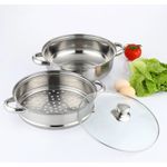product_image_name-Generic-3-Tier Electric Food Steamer With Display & Timer - Clear-2