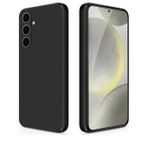 product_image_name-Generic-Silicone Case Compatible with Samsung Galaxy S24 Plus, Full Body Silky Soft Touch Phone Case with Camera Protection, Shockproof Cover with Microfiber Lining, Black-1