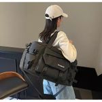 product_image_name-Generic-Large Capacity Sports Duffel Bag Gym Bag - Black/Dark Grey-3