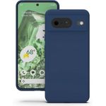 product_image_name-Generic-Silicone Case for Google Pixel 8, Soft-Touch Phone Cover - Dark Blue-1