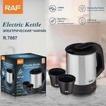 product_image_name-RAF-0.5L Small Stainless Steel Travel Electric Kettle Portable Hot Water Boiler with 2 Water Cups with Boil-Dry Protection- Multicolor-3