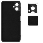 product_image_name-Samsung-Galaxy A05 Silcone Case with Free Tempered glasss Protector, Flexible Soft Silicone Anti-Scratch Shockproof Phone Cover-3