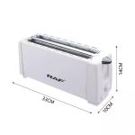 product_image_name-RAF- Bread Toaster 4 Slice R265 1200W- White-4