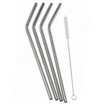 product_image_name-Generic-4pcs Reusable Drinking Straws and a cleaning Brush-1