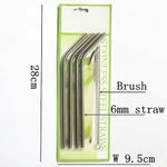 product_image_name-Generic-4pcs Reusable Drinking Straws and a cleaning Brush-2