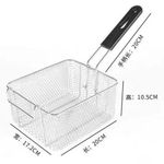 product_image_name-Generic-Fried Food Chicken Fish Chips Fry Basket Table Serving tray- Silver-2