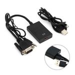 product_image_name-Generic-VGA Male to HDMI Female Converter With Audio - Black-1
