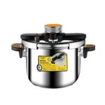 product_image_name-Generic-  6 Litre Classic Stainless Steel Pressure Cooker Triple Safety System Easy to Clean Easy Cooking Kitchen Ware Universal for Gas Induction Cooker -Silver-2